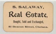 S. Salaway Real Estate, Perkins Collection 1850 to 1900 Advertising Cards